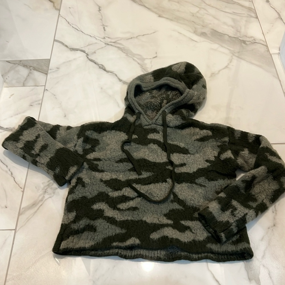 Pink Victoria Secret Camo Fleece Sweater
